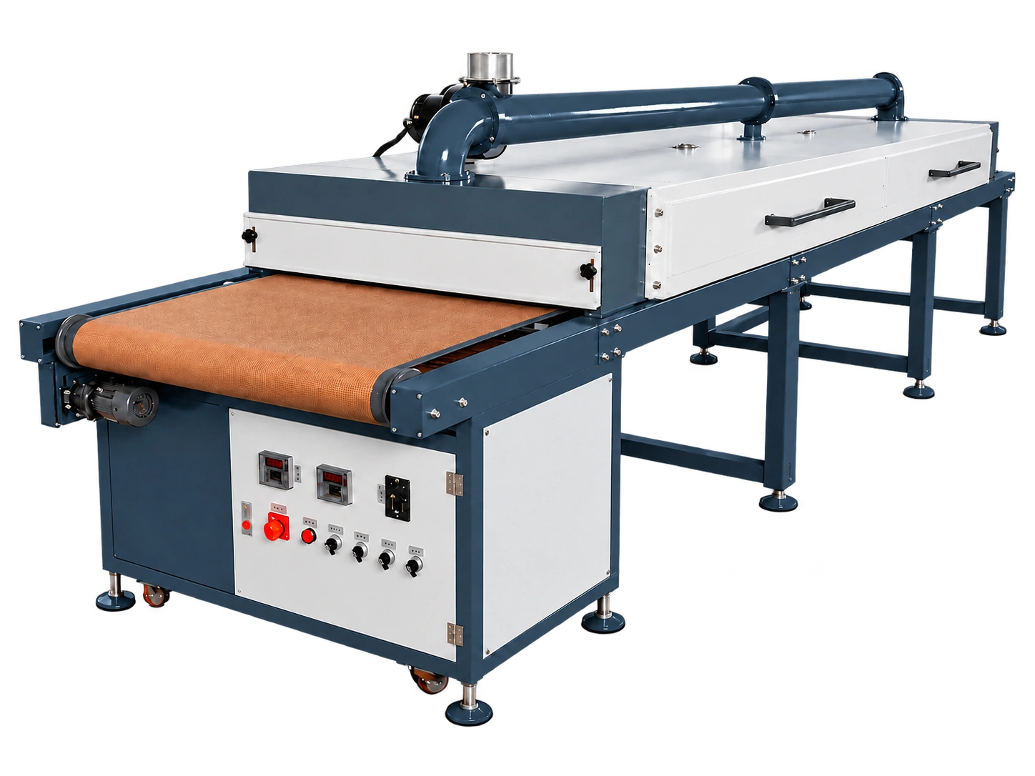 Flat-belt conveyor ovens